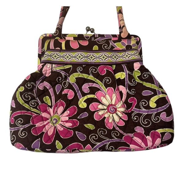 Vera Bradley Floral Bag With Clasp - Picture 5 of 16